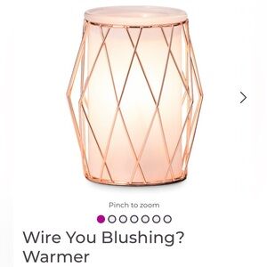 Wire You Blushing? Scentsy Warmer - Rose Gold
